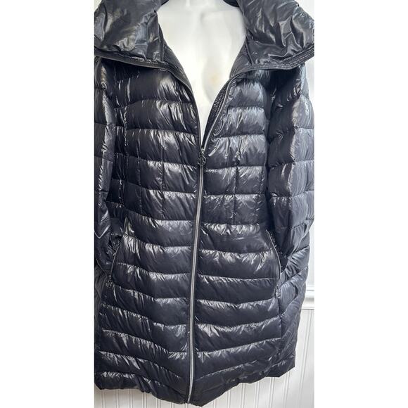 Michael Kors Packable Down Puffer Womens Coat Jacket 2XL Lightweight High Collar - Picture 3 of 10